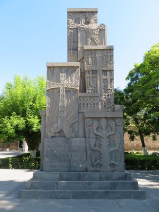 Khachkar outside Etchmiadzin Cathedral