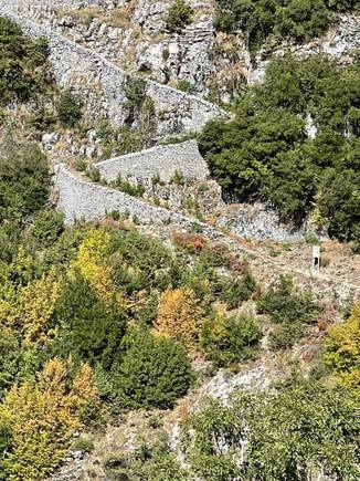 The Vradeto Steps - it's only 350 meters to the top!