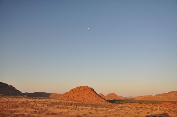 Martian red landscapes on the blue planet