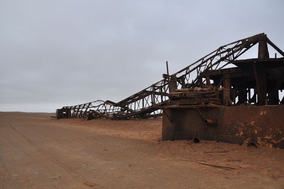 Ruins of an oil rig