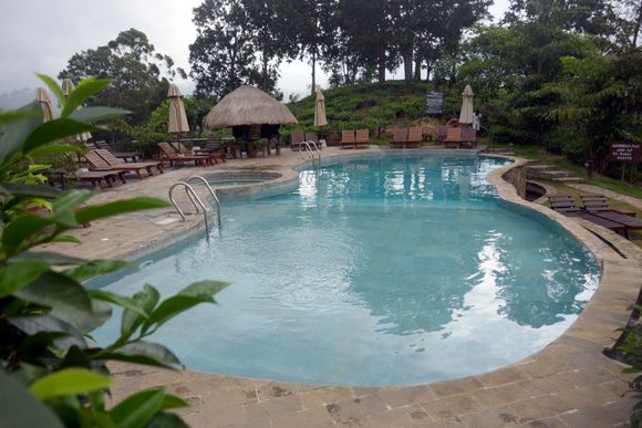 The swimming pool - it was too cool to take a dip but we did see some folks using it