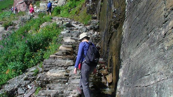 Passing the weeping wall