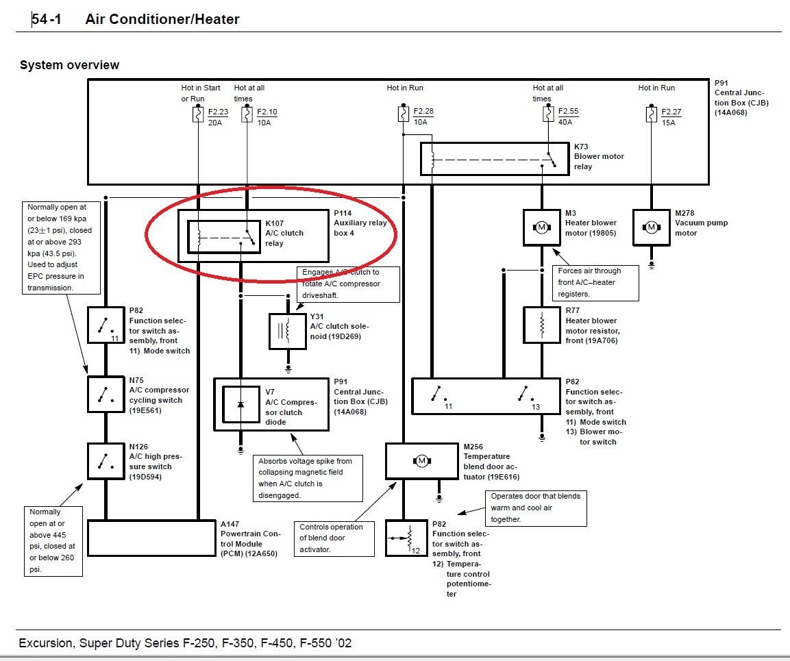 2002 7.3 f350 a/cclutch relay - Ford Truck Enthusiasts Forums