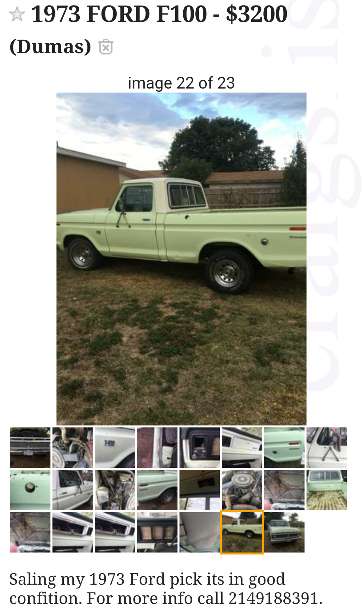 Craigslist find of the week! - Page 143 - Ford Truck ...