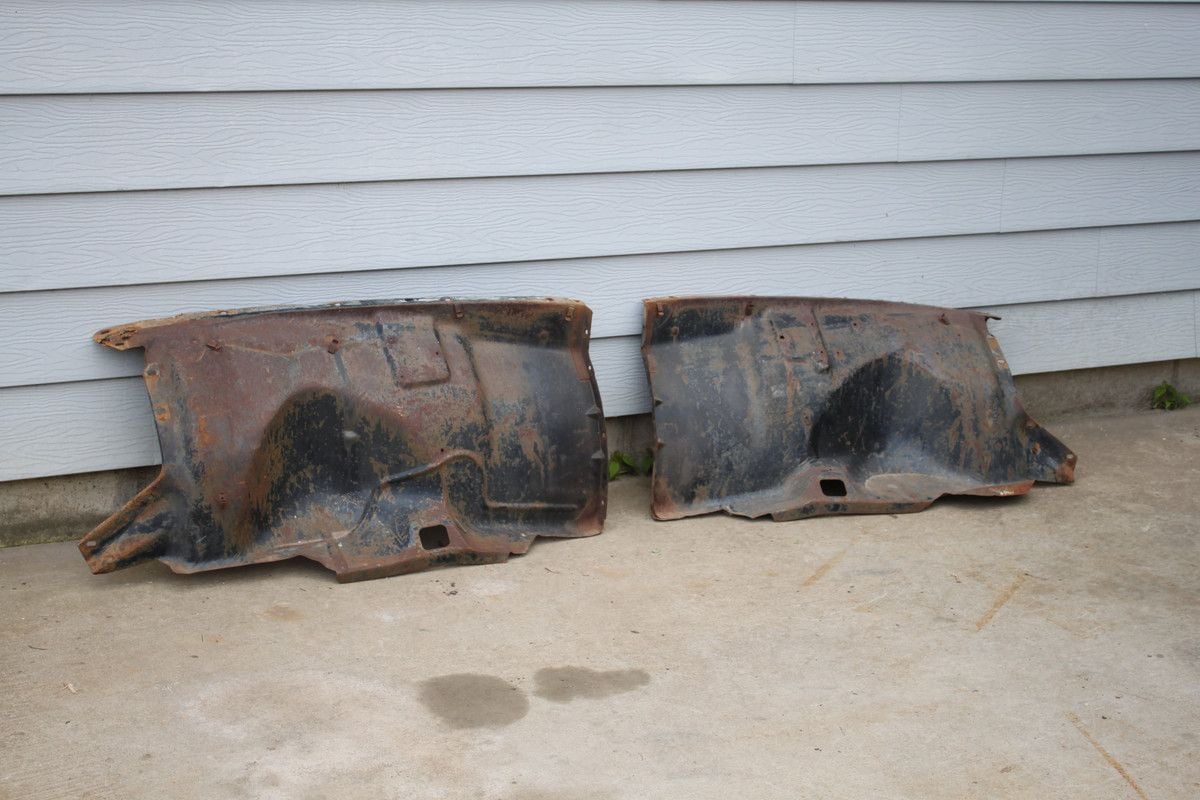 Exterior Body Parts - 1953-56 Front Inner Fender Panels - Used - 1953 to 1956 Ford F-100 - Lonsdale, MN 55046, United States