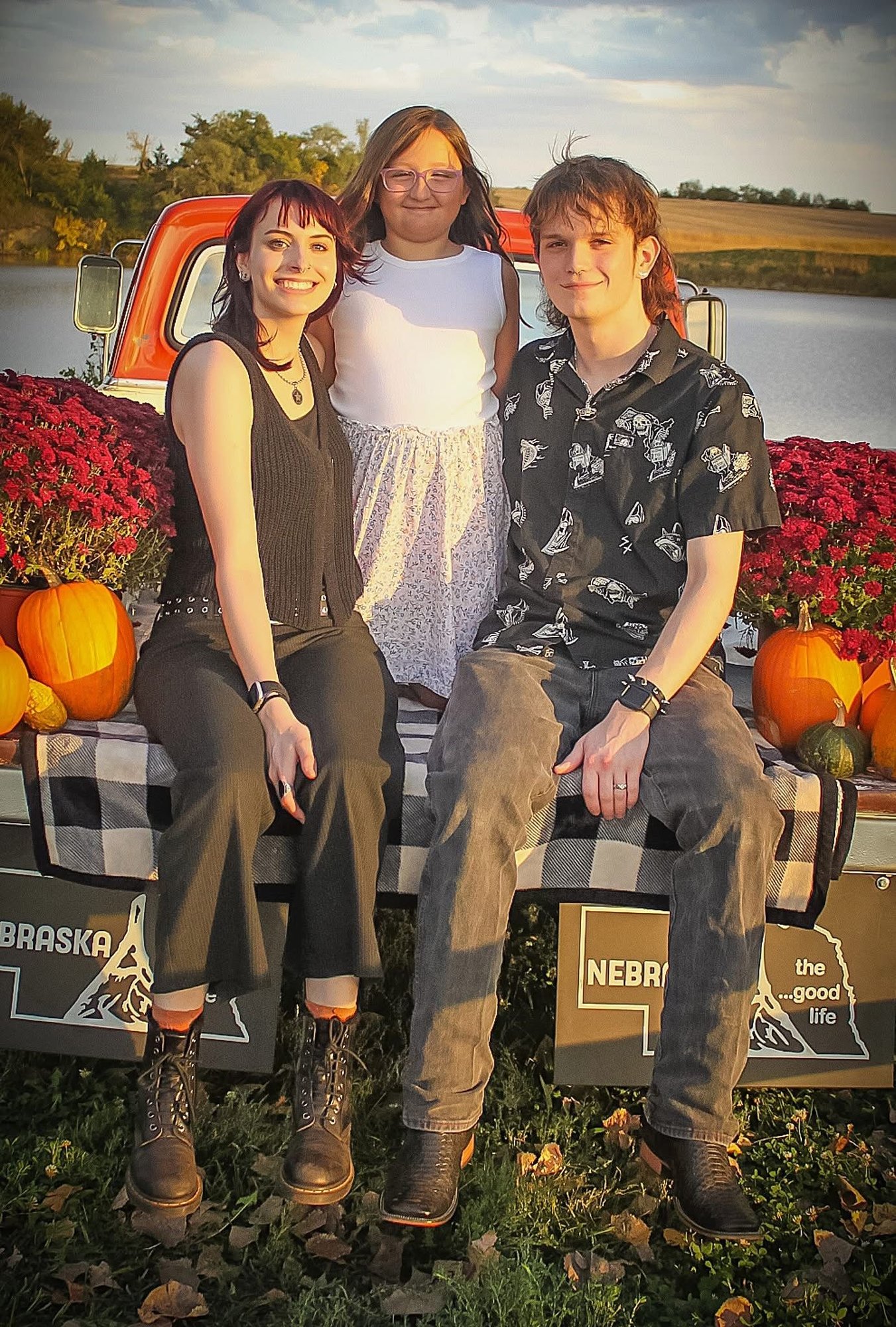 Oldest, youngest and the kids girl friend. 