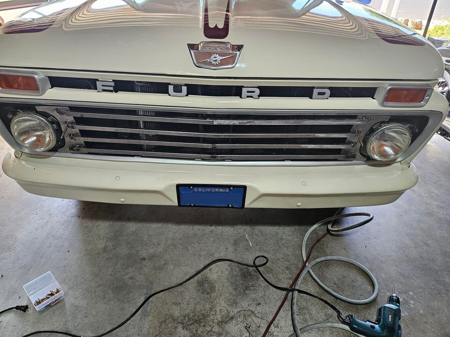 (Above) First fit up