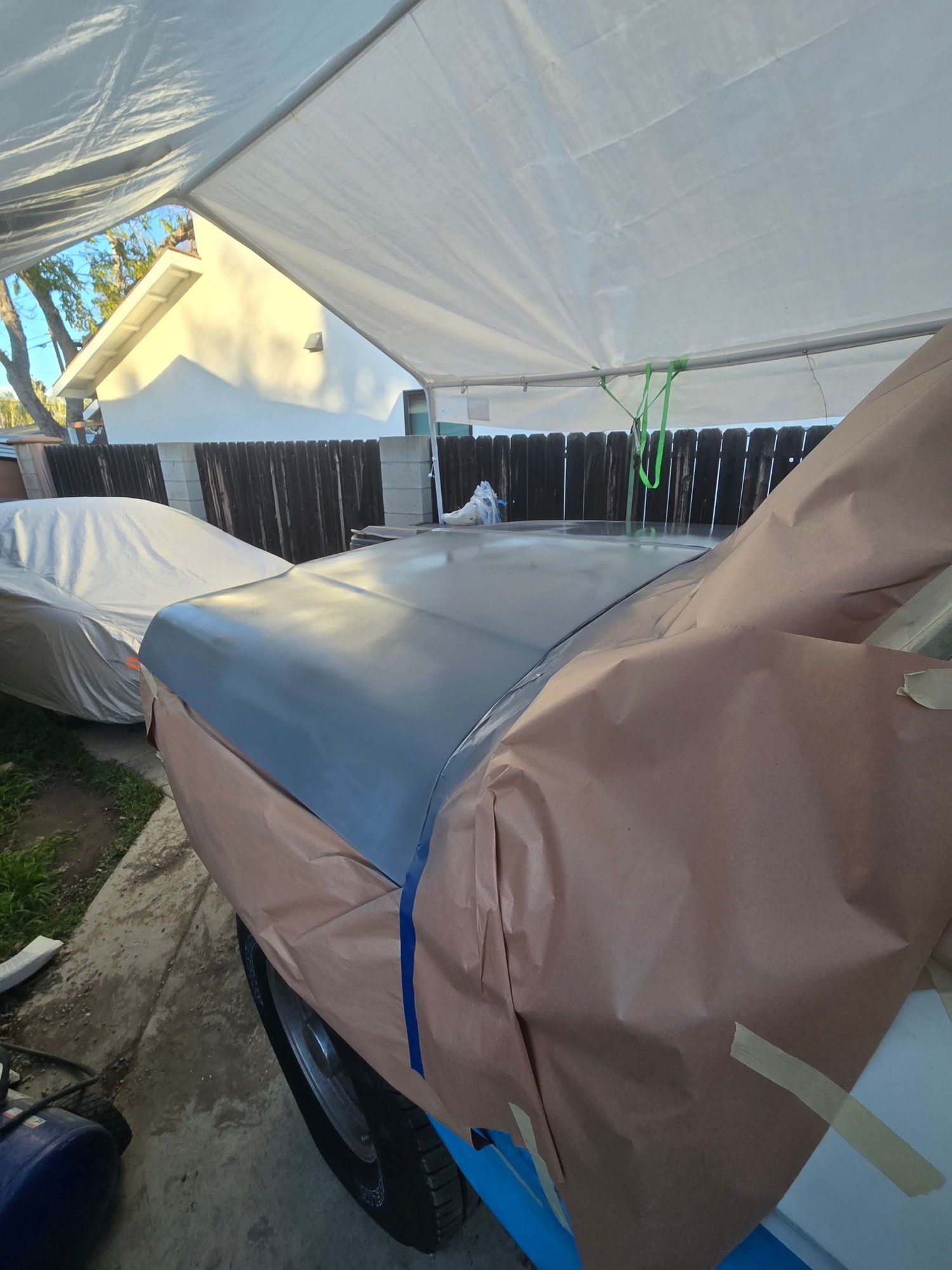 Before primer, the hood was a web of fine cracks. Primer took care of that. 