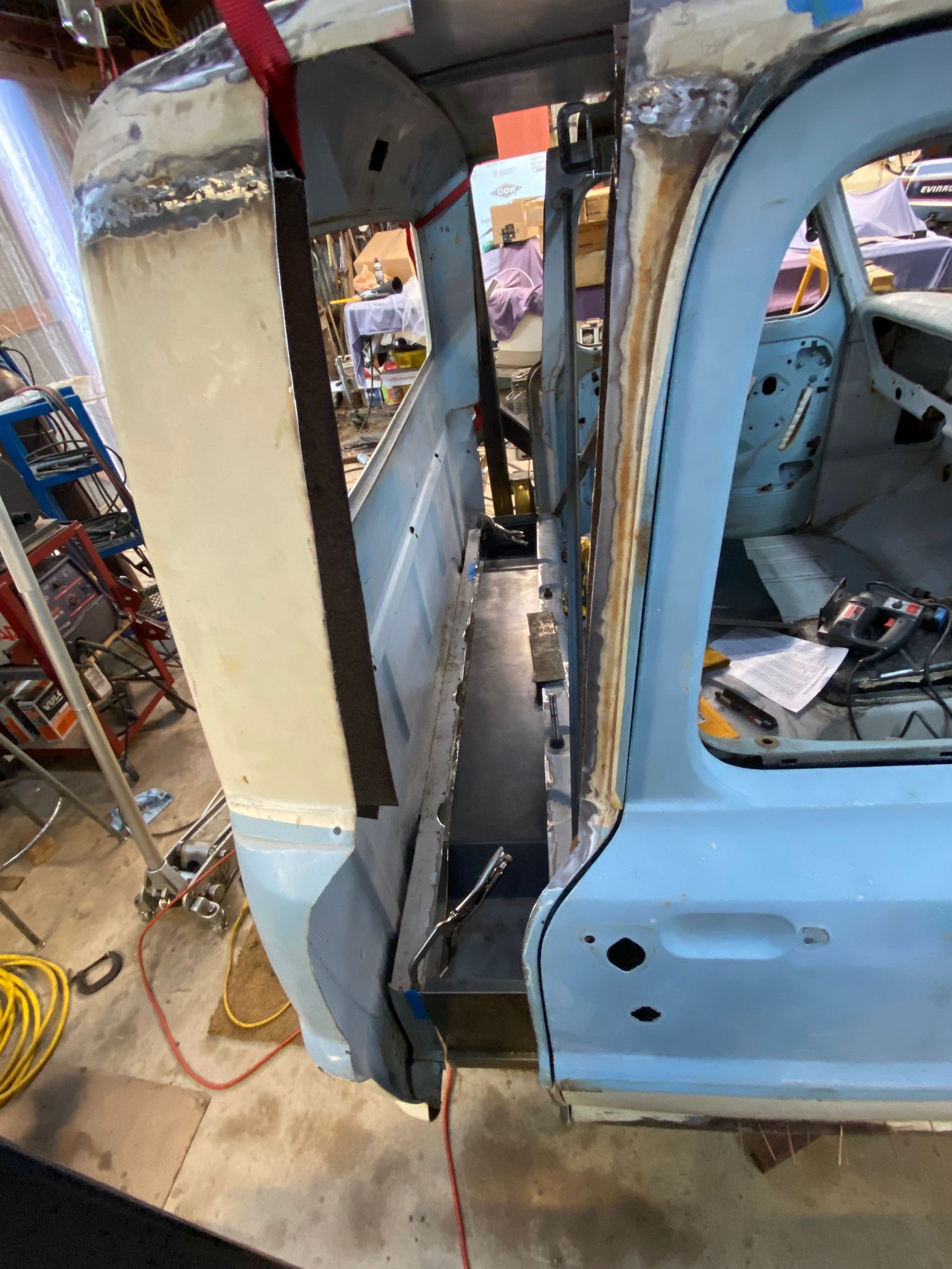 Fitting the back back on
