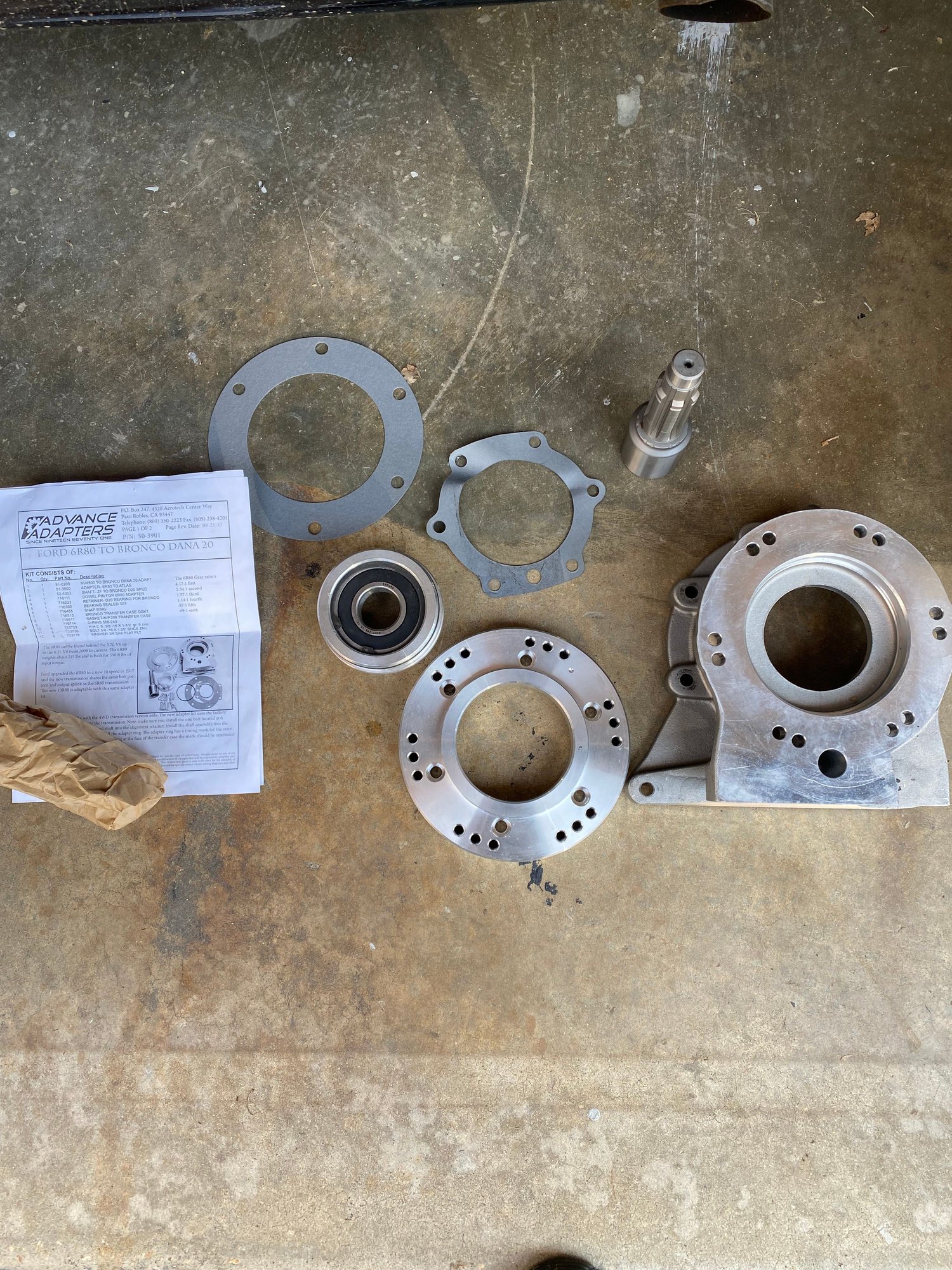 Drivetrain - Ford Bronco 6R80/10R80 6 speed/10 speed Automatic Transmission to Dana 20 Adapter Kit - Used - 1966 to 1977 Ford Bronco - Munford, TN 38058, United States