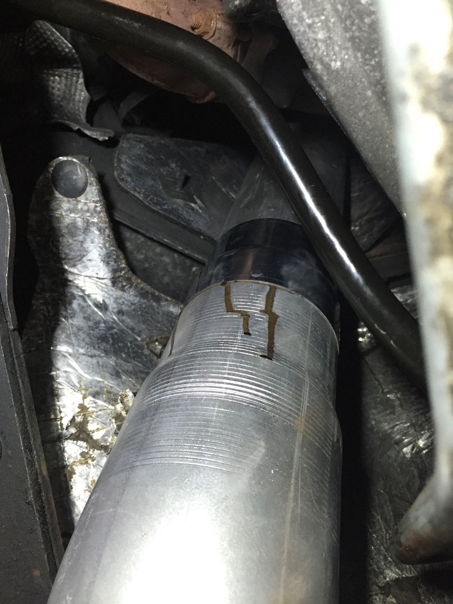 Band clamps vs UBolts on exhaust. Unbelievable difference Ford Truck