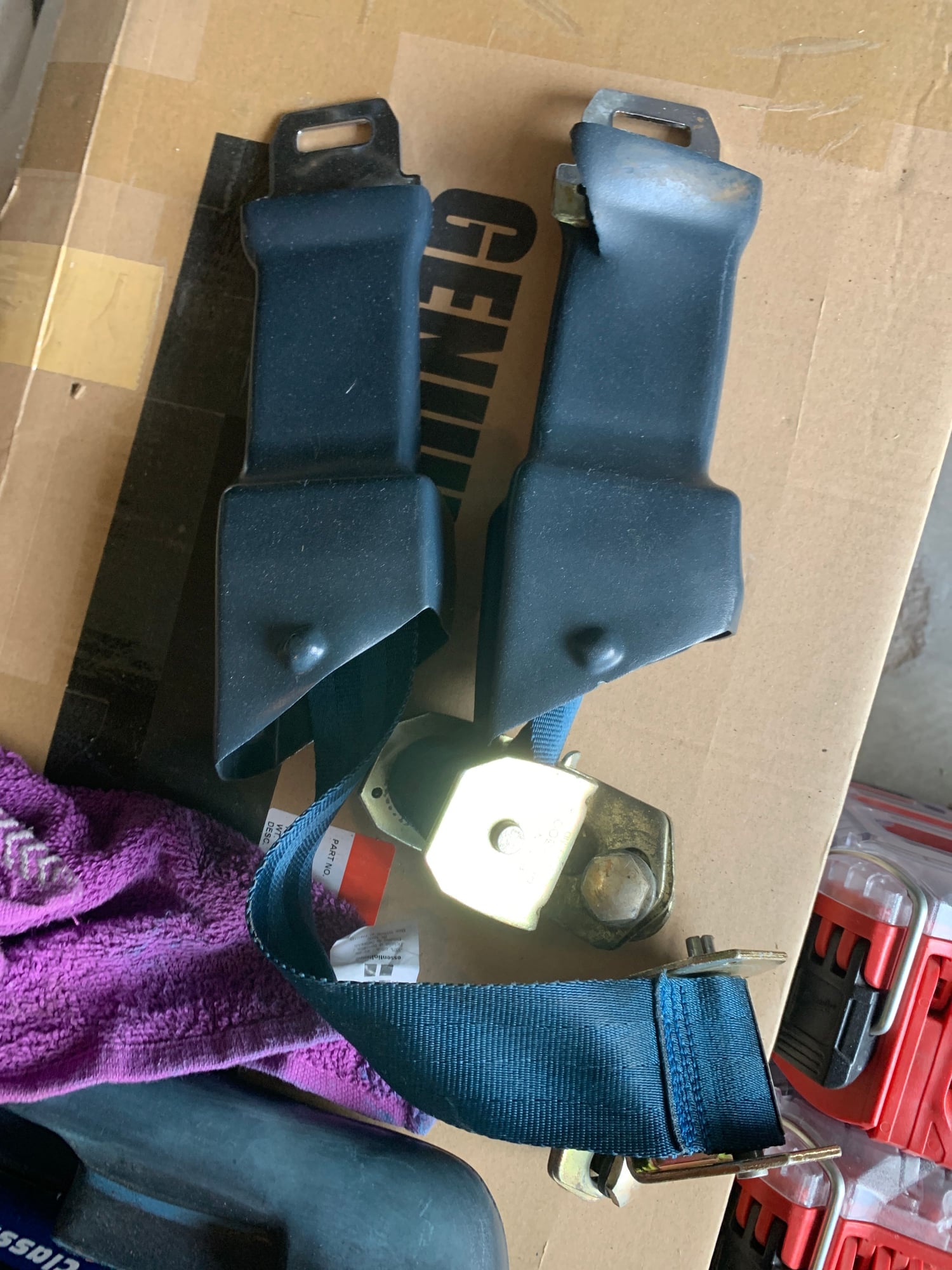 Interior/Upholstery - Looking for blue seat belts and a harbor blue drivers door panel for a 68 69 70 7172 f100 f250 f350 - Used - Yucaipa, CA 92399, United States
