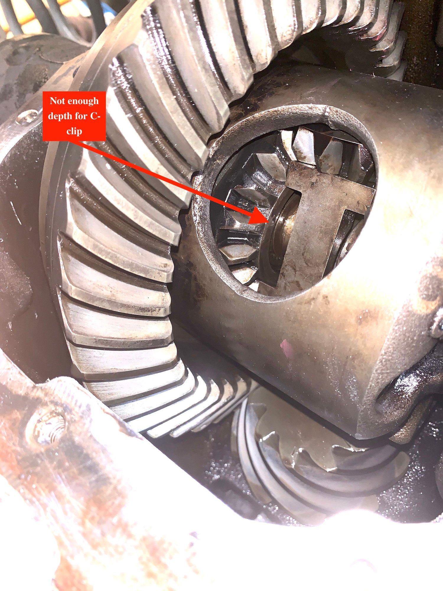 Differential c Clip installation difficulty tearing hair out Ford