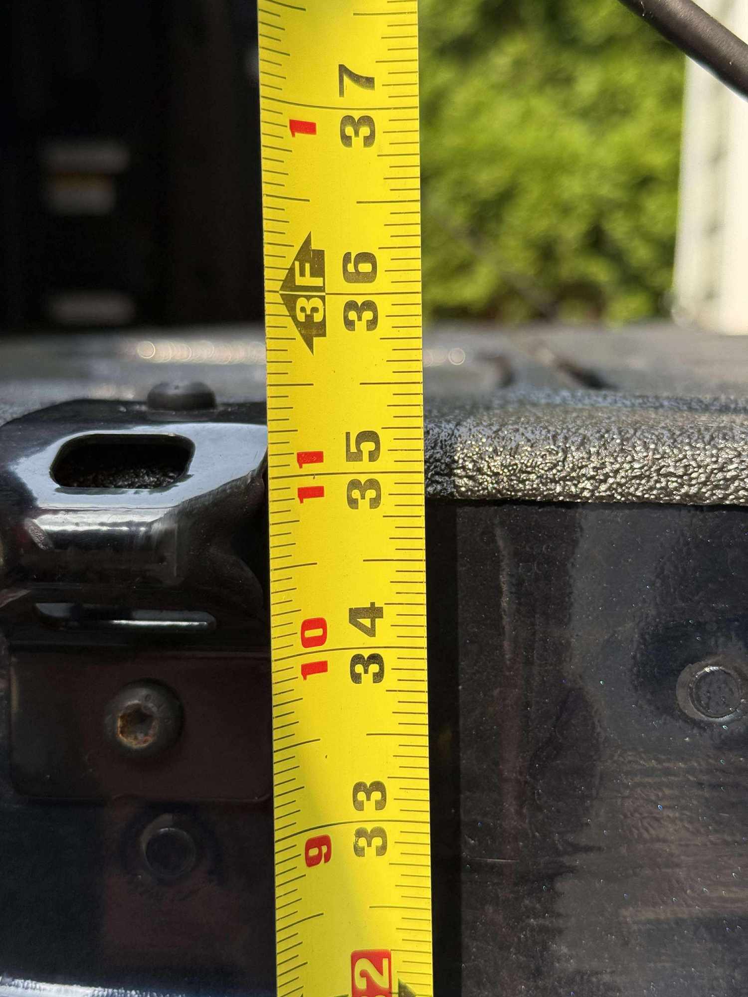 This is from 2024 F450 6.7 HO King Ranch. I'd call the 35⅜ to be safe.