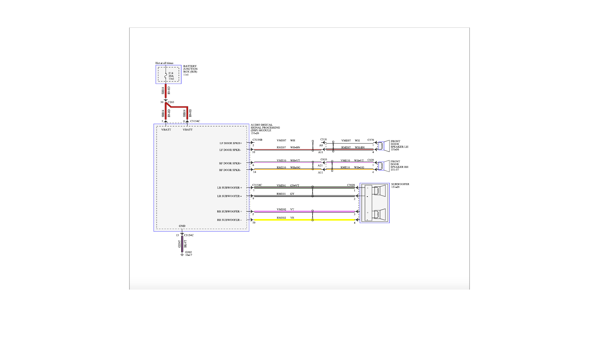 Speaker wire color Ford Truck Enthusiasts Forums