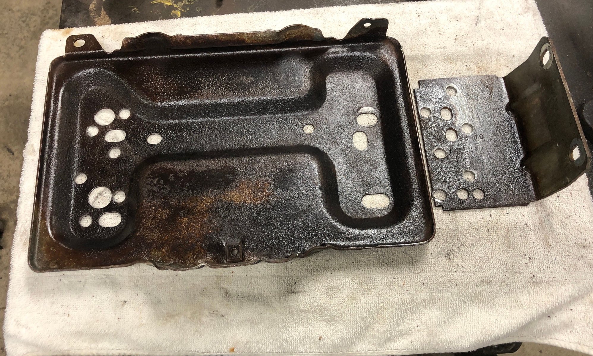 A degree of separation. Wire wheeled off the rust and hit it with a rust converter primer. 