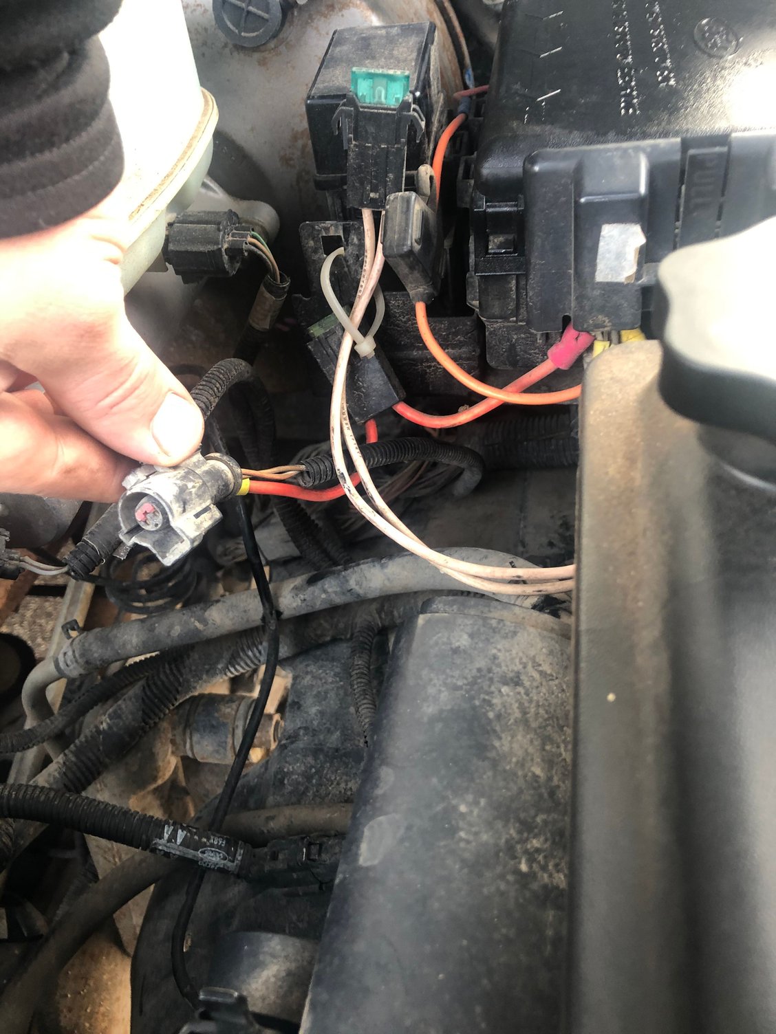 Blower motor went out/air bag light on/loose wire Ford Truck