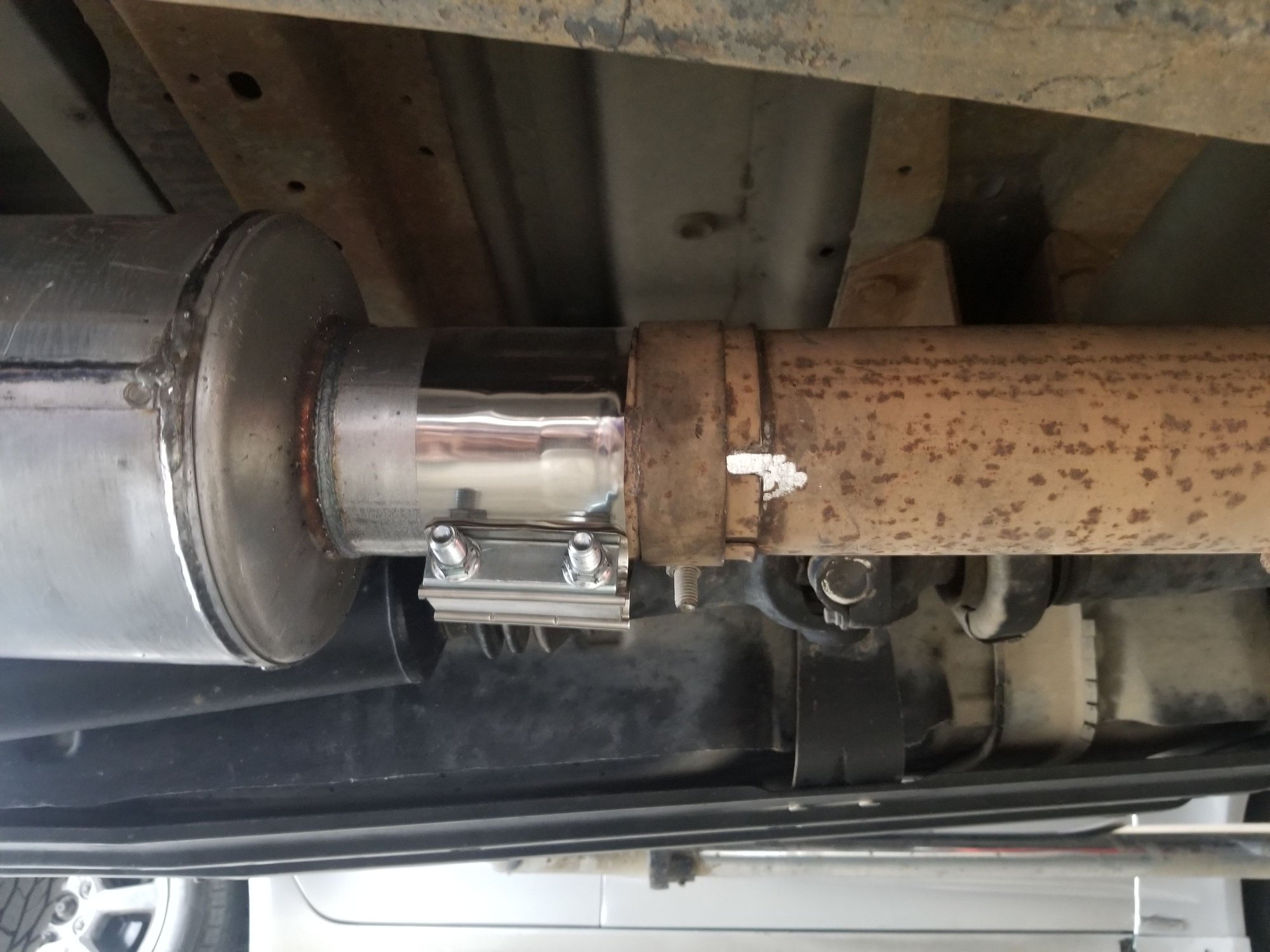 Free flow muffler for 3.5 stock exhaust system Ford Truck Enthusiasts