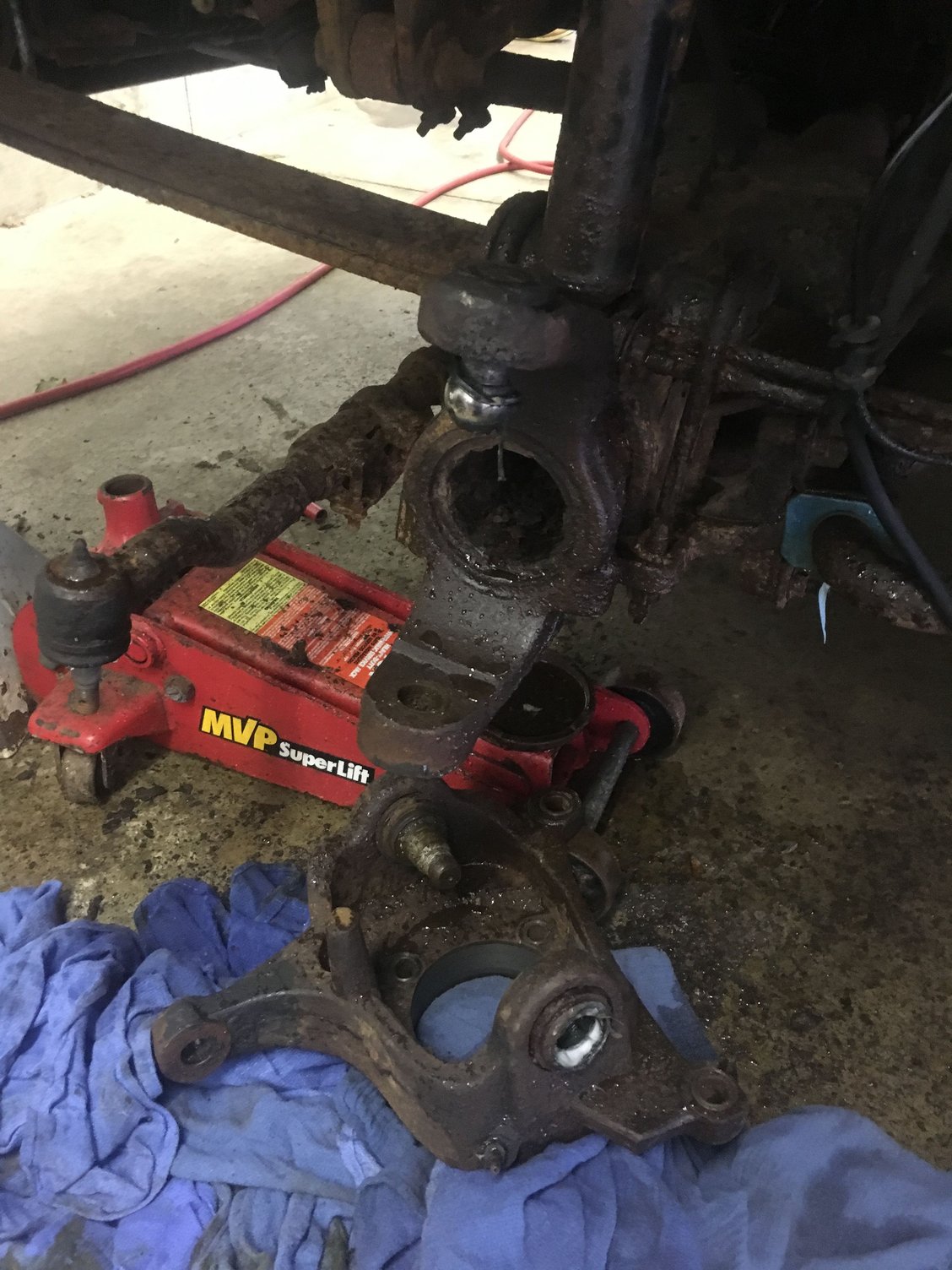 remove ball joint from axle Ford Truck Enthusiasts Forums