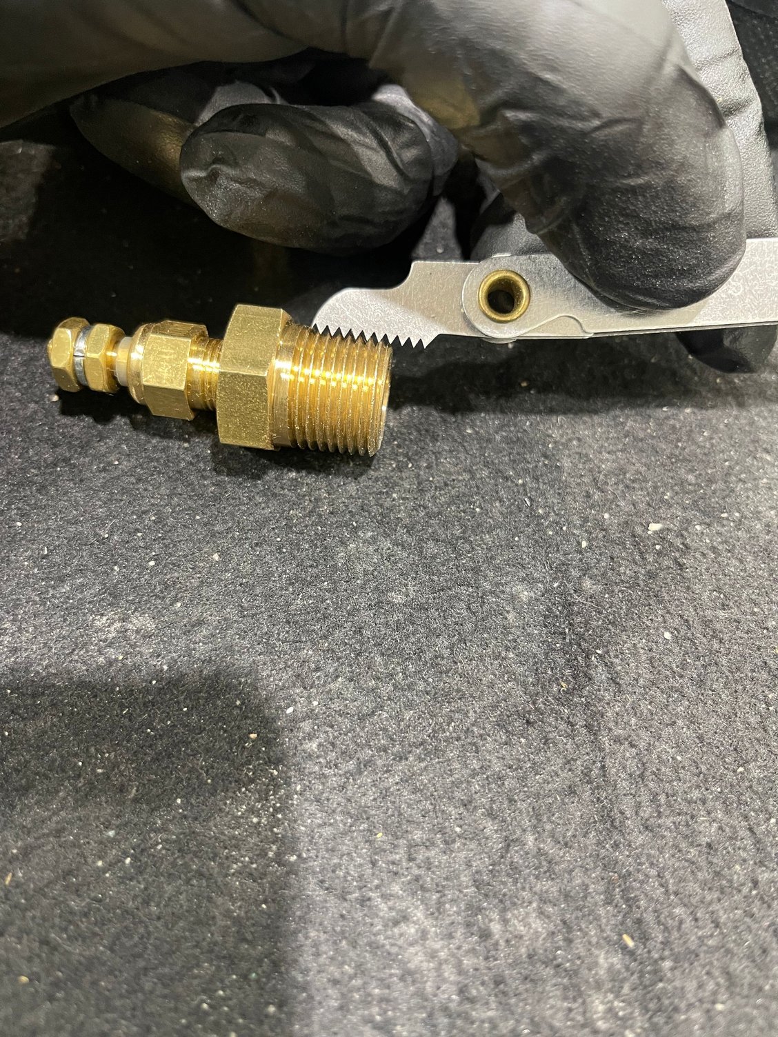 Thermostat housing issues and A/m temp sensor relocation Ford Truck