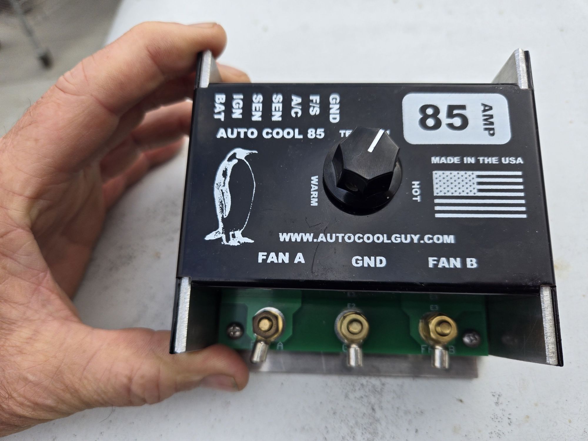I went with the adjustable, 85 amp autocoolguy controller because my fans only draw a total of 30 amps.
