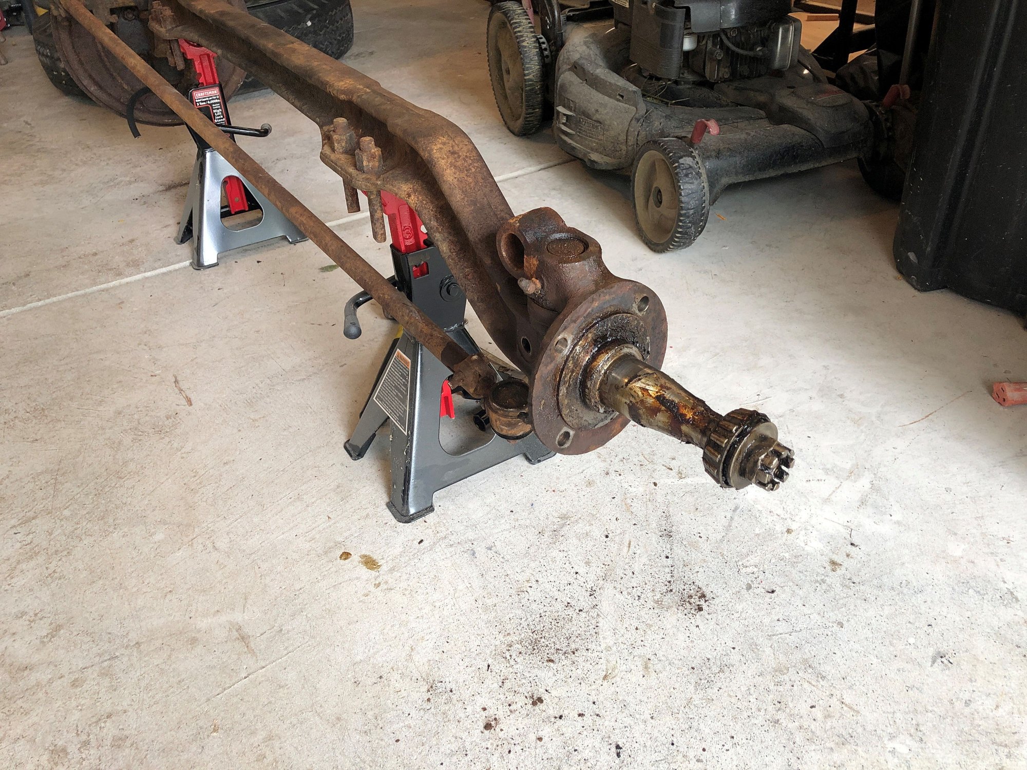 1953 F600 Front Axle, Hub and Spindle Questions Ford Truck