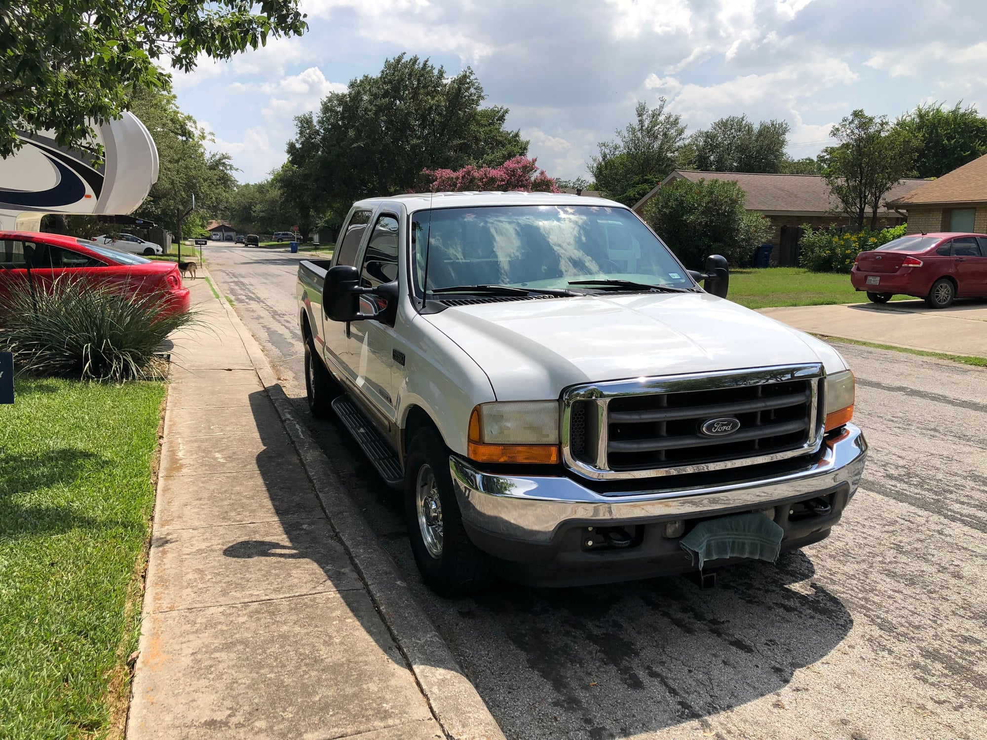 2001 Ford F-250 Super Duty - Immaculate 01 Crewcab F250 - Used - VIN 1FTNW20F51EA86656 - 230,000 Miles - 8 cyl - 2WD - Automatic - Truck - White - San Antonio, TX 78247, United States