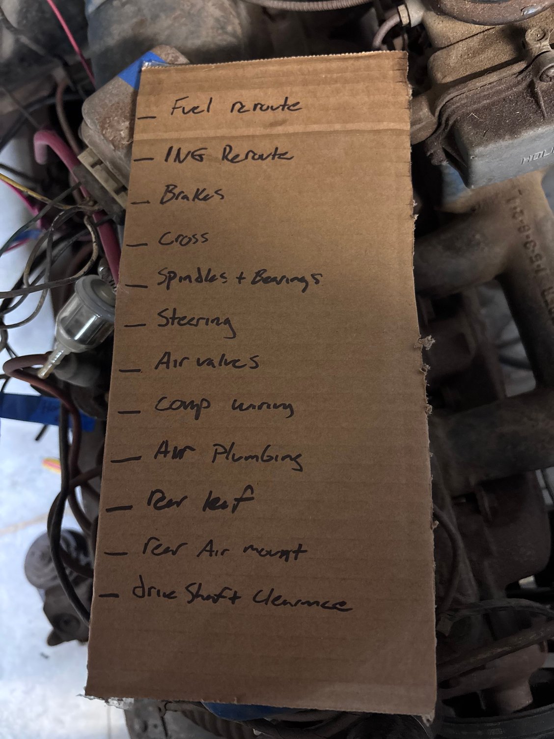 My to do list is growing 