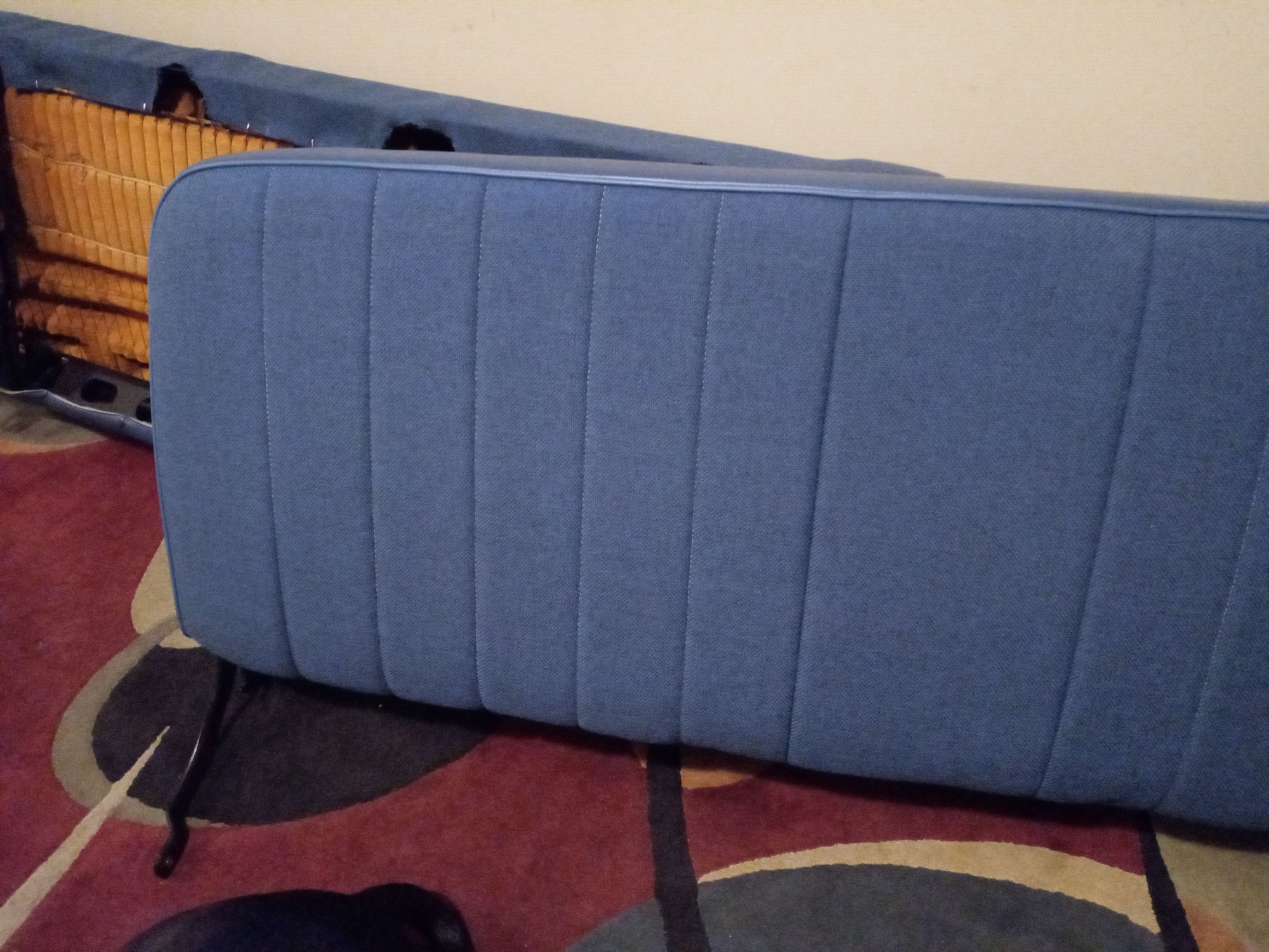 Interior/Upholstery - Blue cloth bench seat cover for sale in excellent condition from 1980 F100 - Used - 1980 to 1986 Ford F-100 - Longmeadow, MA 01106, United States