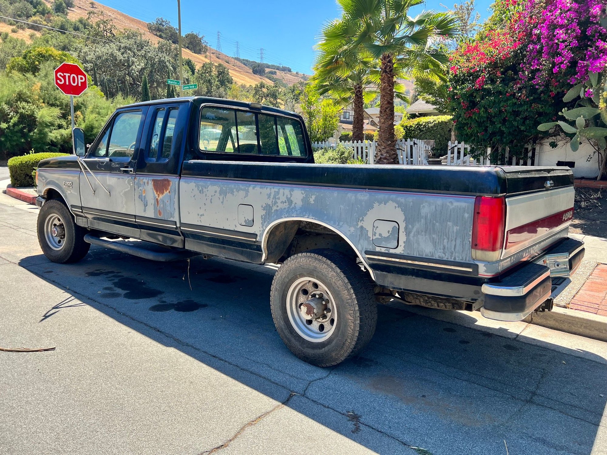 1990 Ford F-250 - 1990 Ford F250 4x4 Extended Cab 7.3l Diesel IDI LWB Lariat - Used - VIN 1FTHX26M5LKB49582 - 8 cyl - 4WD - Automatic - Truck - Black - San Jose, CA 95119, United States