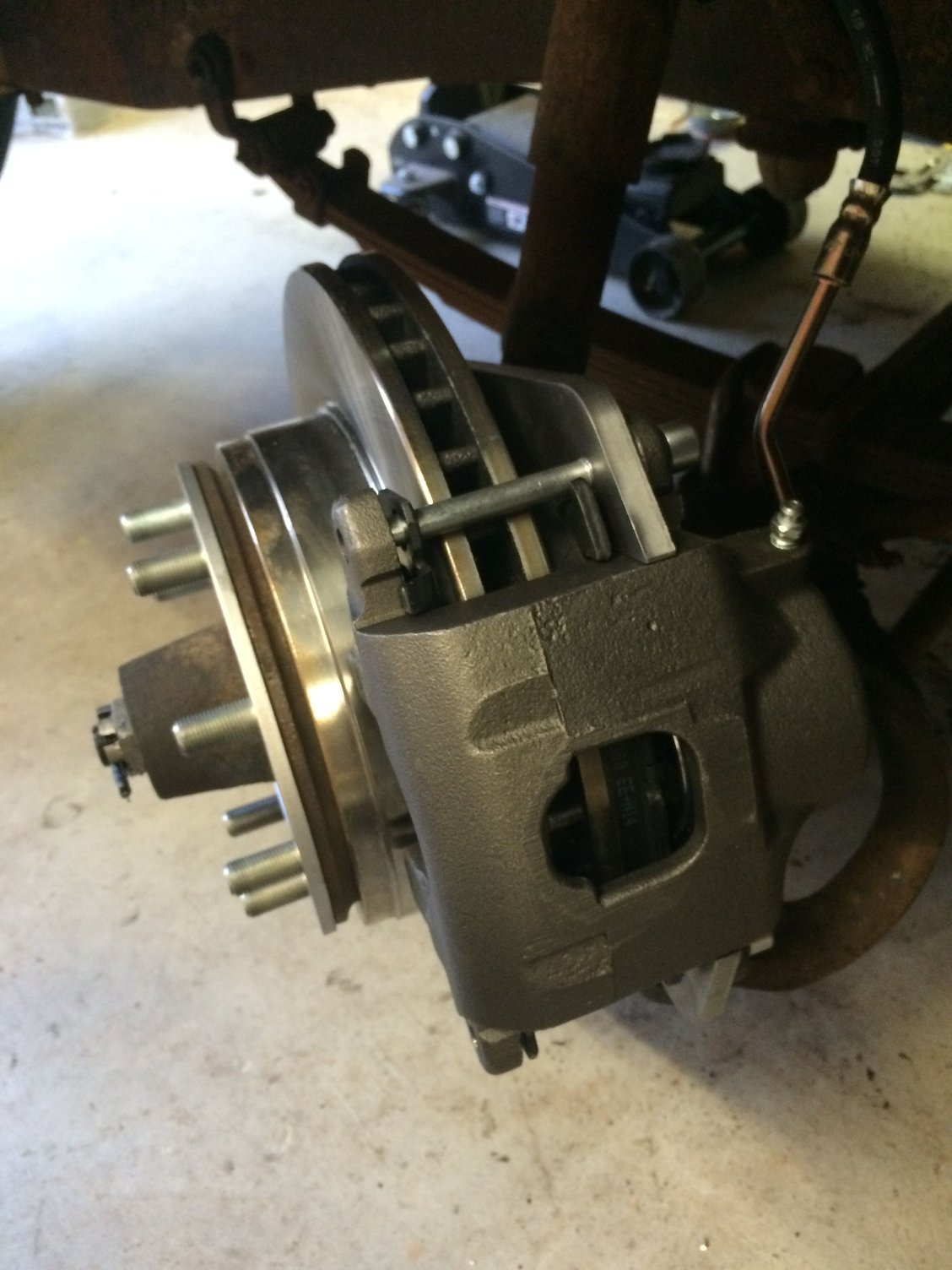 TSM Mfg Front Disc Brake Conversion Kit Installation (Lots of pictures