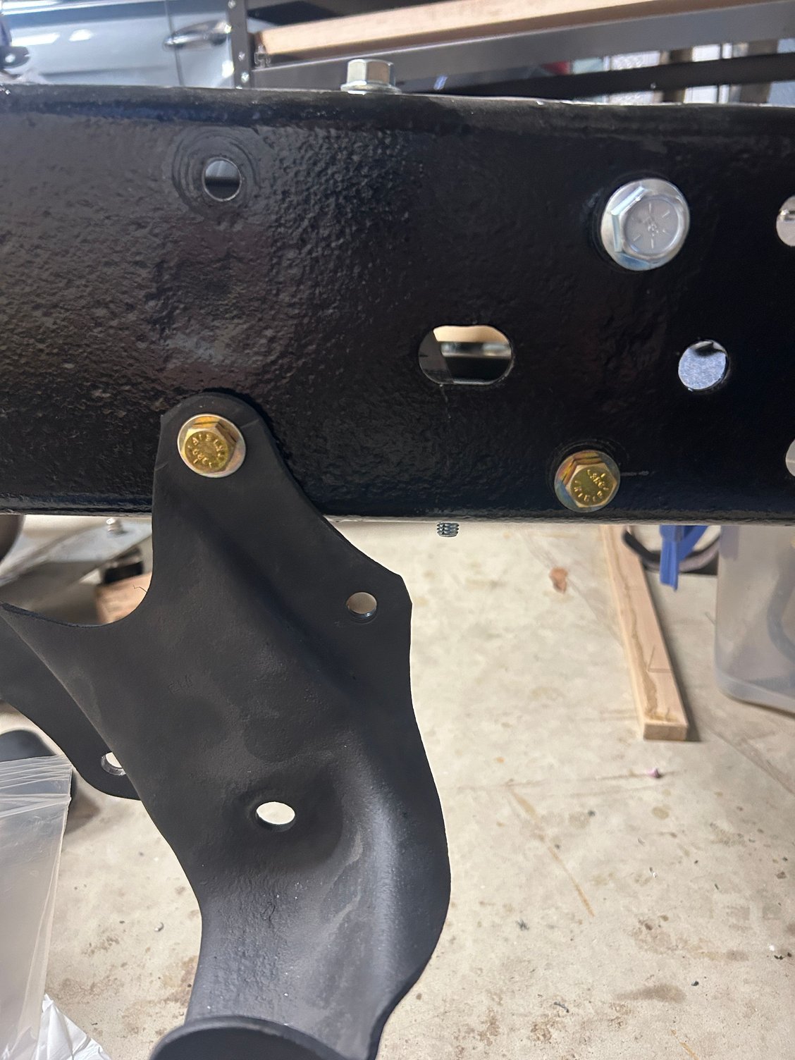 opted for the bigger hardware (and because color did not match haha)