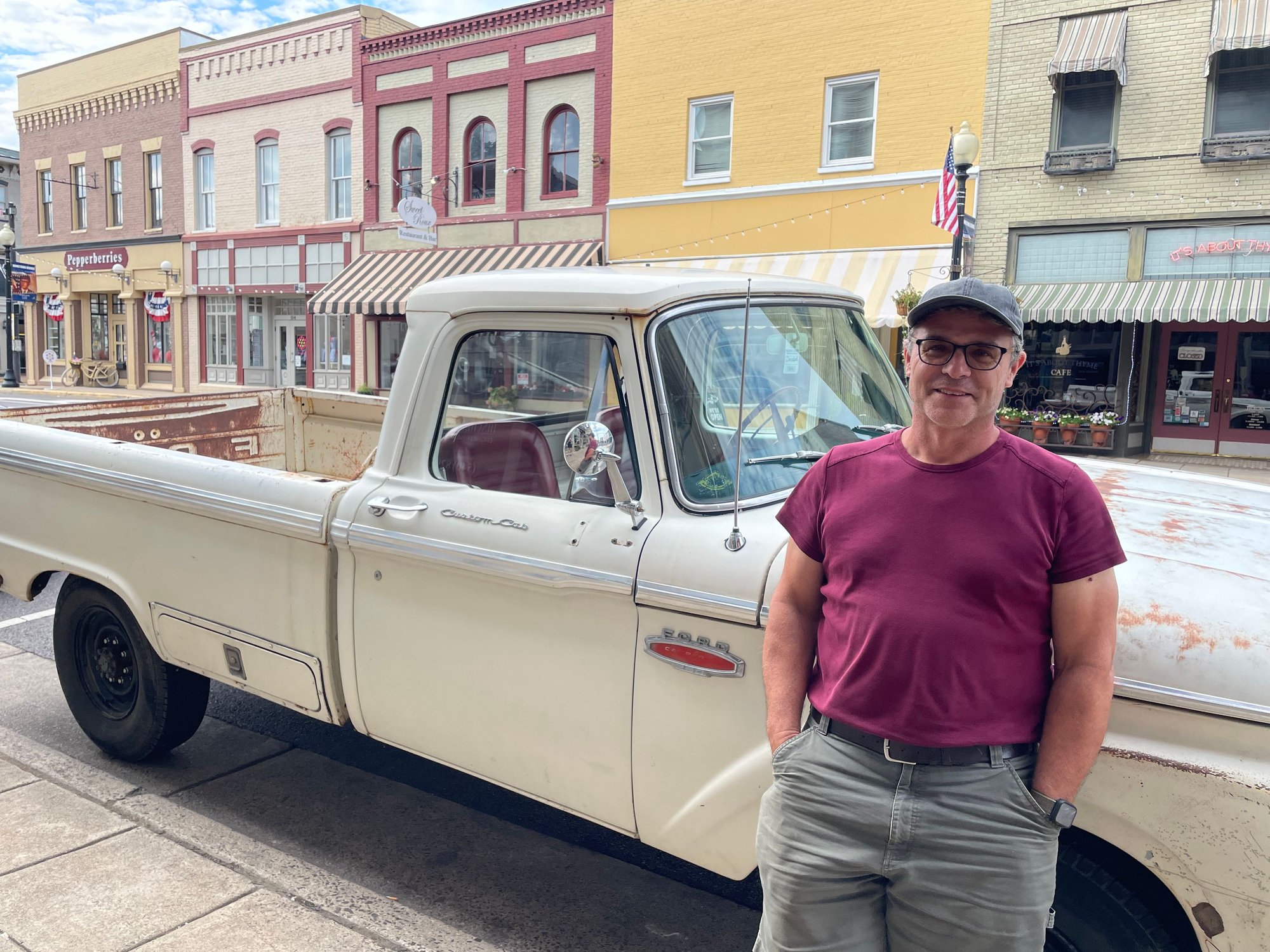 Lucy and I in Culpepper Virginia July 7th 2024 (photo, Andy Lauer) 