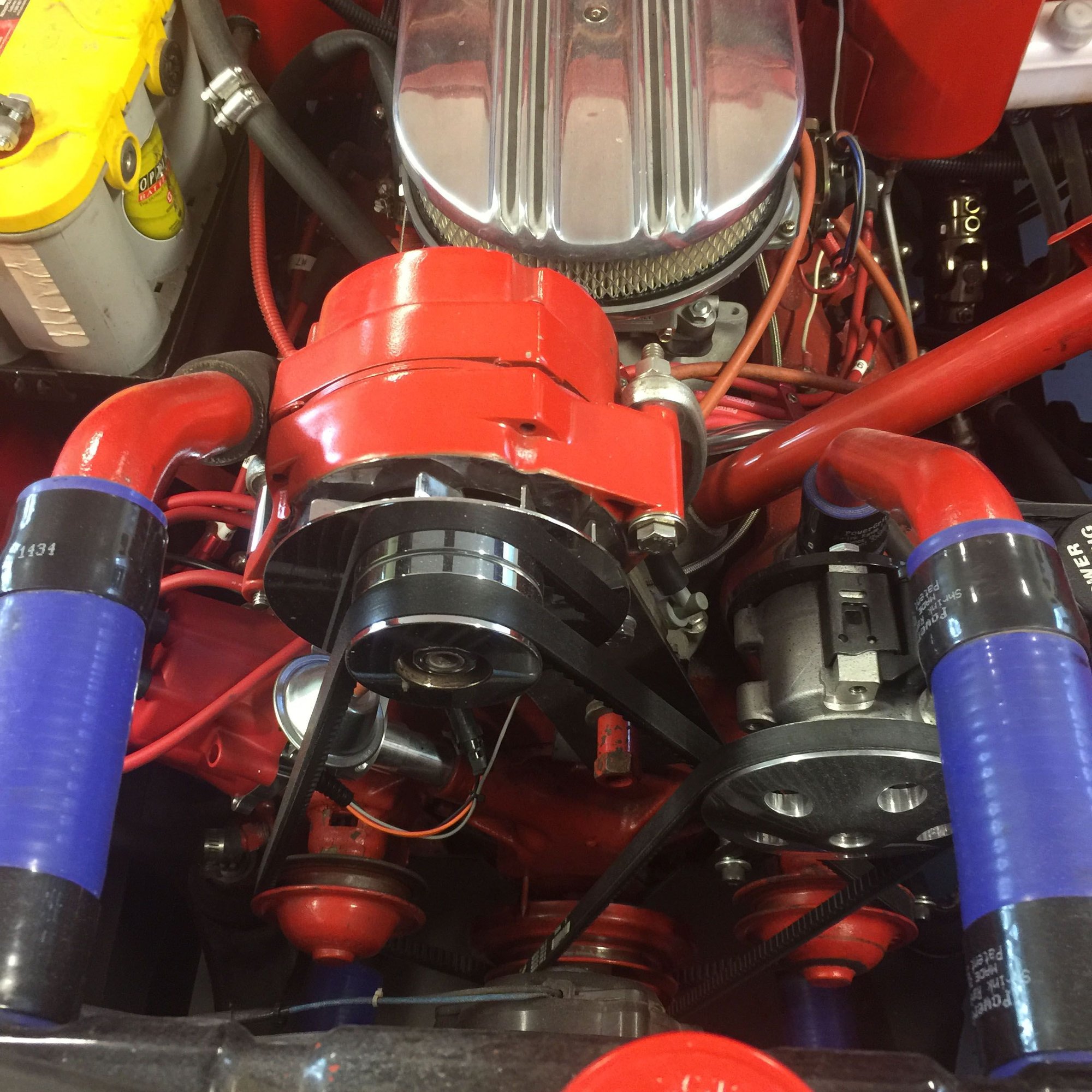 Power steering pump mounted on flathead V8 pictures for oldmerc Ford