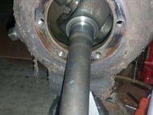 Everything looks good.  Oil is very low but no water in it.  But I can move the axle left to right and up ans down maybe 1/2 inch.  So in this pic... where the short shaft is seen... I can move that, so what is behind the U-Joint looking at this pic?  Is the play normal?  The U-Joint is in very good shape.  So, I'm thinking I might not take the steering knuckle apart becasue it is so good.  Remember 42k of the 65k miles are long hunting trips to Canada and Colorado.