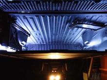 Upside down lighted truck bed