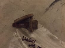 Fat washer I found on the Drivers side bottom bolt on the fender.