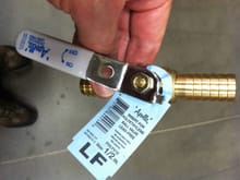 Heater hose valve