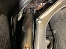 Drivers side up pipe leak