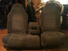 My 02? 60-40 F150 seat that will be redone in a rolled and pleated style, and installed.