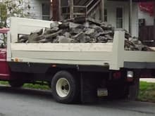 5 tons of old concrete!