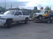 towing home a project