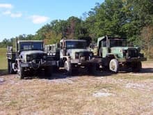 The three MV trucks together
