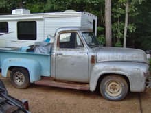 1954 f100 The day we got her home
