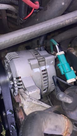 This alternator case is unscrewing from itself.. advise?
