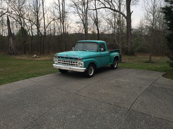 Haven't been working on my '56, Sort of at a standstill with the engine. Here's a pic of my '65 since it's sitting outside!