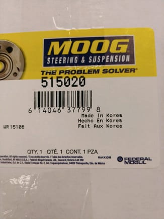 Moog 515020 box