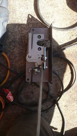 For the other side, I just connected the door actuator rod to the latch out of the truck. Saves heaps of messing around fumbling in the dark