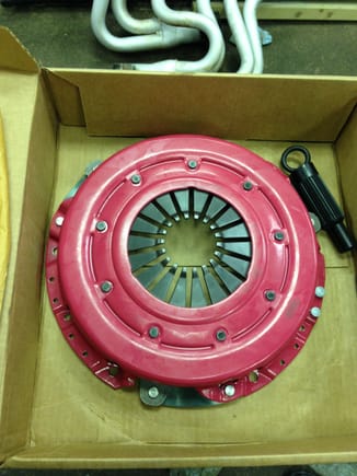 I don't know why, but RAM Clutches paints their pressure plates rooster dink pink.