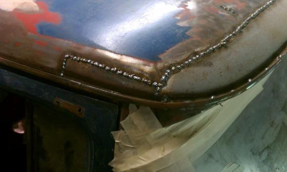 patched winshield roof line